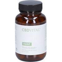 Produktbild von CBD VITAL Prosta Komplex Kapseln mit Kürbiskernextrakt, Sägepalme und Brennnessel, vegan, 60 Kapseln