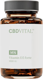 CBD VITAL Vitamin D3 forte Kapseln 2000 IE laktosefrei und glutenfrei 60 Stück – Bild 1 von 2