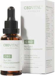 CBD VITAL Vollspektrum CBD Öl mit Schwarzkümmelöl Bio und ohne Zusatzstoffe flüssig – Bild 1 von 2