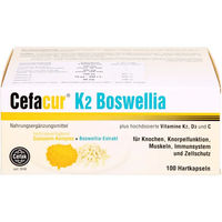 Produktbild von Cefacur K2 Boswellia Hartkapseln vegan glutenfrei laktosefrei 100 Stück