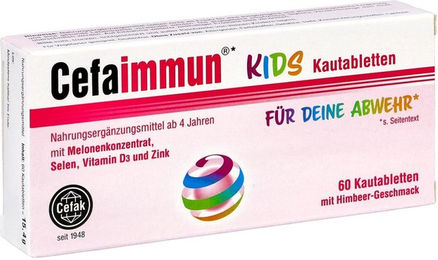 Cefaimmun Kids Lutschtabletten für Kinder vegetarisch glutenfrei laktosefrei ohne Zusatzstoffe – Bild 1 von 1