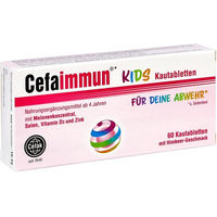 Produktbild von Cefaimmun Kids Lutschtabletten für Kinder vegetarisch glutenfrei laktosefrei ohne Zusatzstoffe