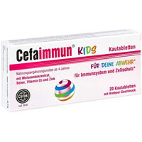 Produktbild von Cefaimmun Lutschtabletten für Kinder vegetarisch glutenfrei laktosefrei und ohne Zusatzstoffe