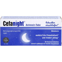 Produktbild von Cefanight Lutschtabletten vegan und glutenfrei 60 Stück