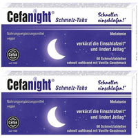 Produktbild von Cefanight Schmelz-Tabs von Cefak KG vegan glutenfrei ohne Gelatine 120 Lutschtabletten