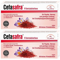 Produktbild von Cefasafra Anti-Stress-Komplex B-Komplex Filmtabletten vegan glutenfrei laktosefrei 120 Stück