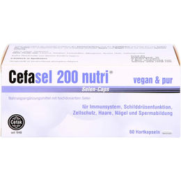 Cefasel 200 Nutri Selen-Caps mit Natriumselenit 200 µg, 60 Kapseln, vegan, laktosefrei und glutenfrei – Bild 1 von 1
