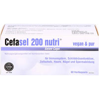 Produktbild von Cefasel 200 Nutri Selen-Caps mit Natriumselenit 200 µg, 60 Kapseln, vegan, laktosefrei und glutenfrei