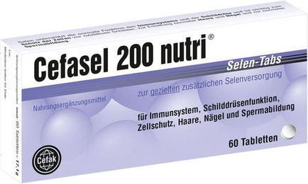 Cefasel 200 nutri Selen-Tabletten mit Natriumselenit, 200 µg, 60 Stück, vegan, laktosefrei und glutenfrei – Bild 1 von 1