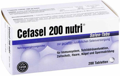 Cefasel 200 Nutri Selen Tabletten mit Natriumselenit für Schwangere und Stillende – Bild 1 von 1