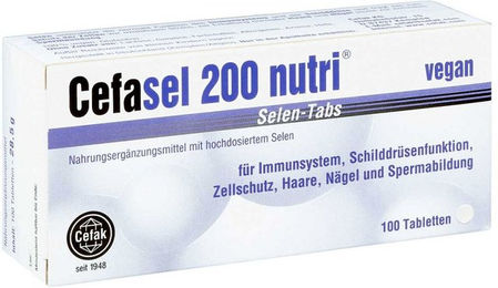 Cefasel 200 nutri Selen Tabletten mit Natriumselenit für Schwangere und Stillende – Bild 1 von 1