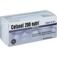 Produktbild von Cefasel Selen Kapseln mit 200 mg Natriumselenit vegan laktosefrei und glutenfrei