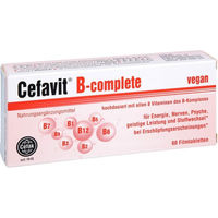 Produktbild von Cefavit B-complete B-Komplex Filmtabletten für Erwachsene 60 Stück