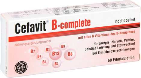 Cefavit B-complete B-Komplex Filmtabletten für Erwachsene 60 Stück – Bild 1 von 1