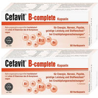 Produktbild von Cefavit B-complete B-Komplex Kapseln für Erwachsene und Senioren 120 Stück