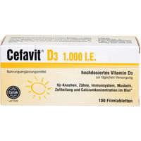 Produktbild von Cefavit D3 1.000 I.E. Tabletten 100 Stück für Erwachsene und Kinder