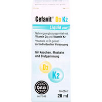 Produktbild von Cefavit D3 K2 Liquid pur Tropfen 20 ml für Erwachsene und Kinder