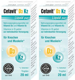 Cefavit D3 K2 Liquid pur Tropfen für Erwachsene und Kinder – Bild 1 von 1