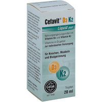 Produktbild von Cefavit D3 K2 Liquid Tropfen vegan und vegetarisch für Erwachsene und Kinder