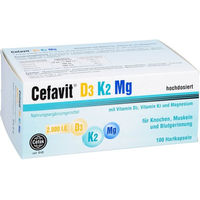 Produktbild von Cefavit D3 K2 Mg 2000 IE Kapseln 100 Stück vegan vegetarisch glutenfrei