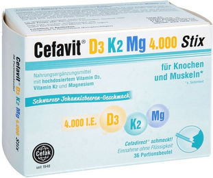 Cefavit D3 K2 Mg 4000 IE Granulat 36 Sticks – Bild 1 von 1