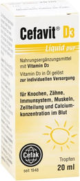 Cefavit D3 Liquid Tropfen von Cefak KG vegetarisch 20 ml – Bild 1 von 2