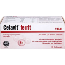 Cefavit ferrit Eisen Bisglycinat Kapseln für Erwachsene 60 Stück – Bild 1 von 1