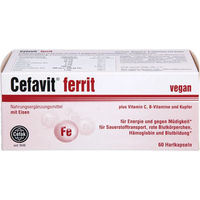 Produktbild von Cefavit ferrit Eisen Bisglycinat Kapseln für Erwachsene 60 Stück