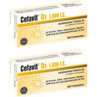 Produktbild von Cefavit Vitamin D3 1000 I.E. Tabletten für Erwachsene und Kinder 100 Stück