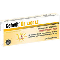 Produktbild von Cefavit Vitamin D3 7000 IE Filmtabletten für Erwachsene und Kinder