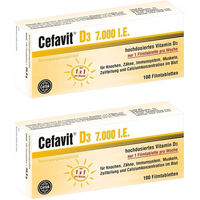 Produktbild von Cefavit Vitamin D3 Tabletten 7000 IE für Erwachsene und Kinder 100 Stück