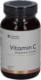Cellavent Essentials Vitamin C Kapseln mit Acerola und Hagebutte vegan glutenfrei laktosefrei ohne Zusatzstoffe – Bild 1 von 2