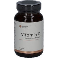 Produktbild von Cellavent Essentials Vitamin C Kapseln mit Acerola und Hagebutte vegan glutenfrei laktosefrei ohne Zusatzstoffe