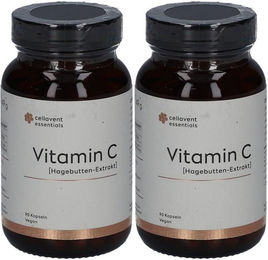 Cellavent Essentials Vitamin C Kapseln mit Acerola und Hagebutte vegan glutenfrei laktosefrei ohne Zusatzstoffe – Bild 1 von 1