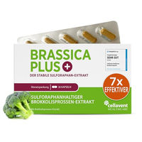 Produktbild von Cellavent Healthcare Brassica PLUS Brokkolisprossen Extrakt Kapseln mit Sulforaphan vegan