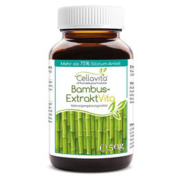 Cellavita Bambus-Extrakt Vita Pulver mit 75% Silizium ohne Zusatzstoffe 50g – Bild 1 von 1