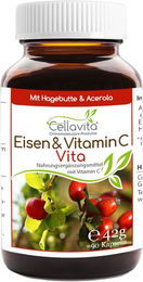 Cellavita Eisen & Vitamin C Vita vegane Kapseln ohne Zusatzstoffe 90 Stück – Bild 1 von 2