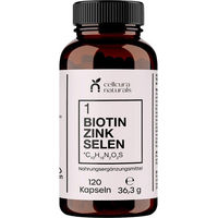 Produktbild von Cellcura Naturals Biotin Zink Selen Kombination Vegan Kapseln 120 Stück