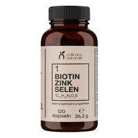 Produktbild von Cellcura Naturals Biotin Zink Selen Kombination Vegan Zuckerfrei 120 Kapseln