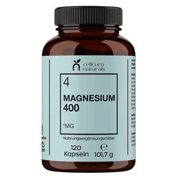 Cellcura Naturals Magnesium 400 mg Kapseln 120 Stück vegan und zuckerfrei – Bild 1 von 1