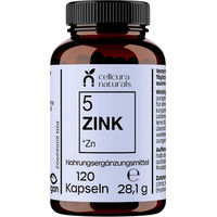 Produktbild von Cellcura Naturals Zink Gluconat 25 mg hochdosiert vegan Kapseln 120 Stück