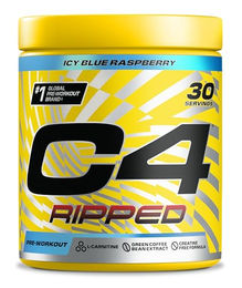 Cellucor C4 Ripped Pre-Workout-Booster Beeren-Mix Pulver zuckerfrei 30 Portionen – Bild 1 von 5