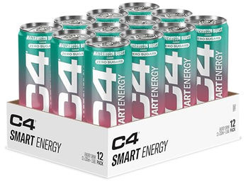Cellucor C4 Smart Energy Energy Drink Watermelon Burst ohne Zusatzstoffe 12 x 330 ml – Bild 1 von 2