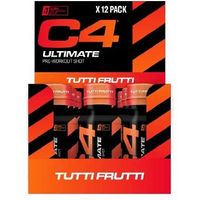 Produktbild von Cellucor C4 Ultimate Pre-Workout Shot zuckerfrei Ampullen 12 Stück
