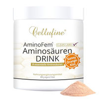 Produktbild von Cellufine AminoFem EAA Aminosäuren Pulver Sunny Orange Kiss 400 g vegan zuckerfrei gluten- und laktosefrei