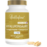Produktbild von Cellufine Beauty-Kollagen-Kombi Hyaluronsäure Kapseln mit Collagen-Peptiden und Q10 Bio 120 Kapseln