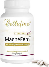 Cellufine MagneFem Magnesium-Komplex Kapseln vegan ohne Zusatzstoffe 120 Stück – Bild 1 von 1