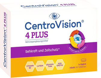 CentroVision 4 PLUS Heilpflanzenwohl GmbH Tabletten vegetarisch laktosefrei und glutenfrei für Erwachsene 60 Stück – Bild 1 von 1