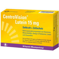 Produktbild von Centrovision Lutein 15 mg Kapseln laktosefrei und glutenfrei