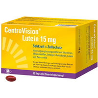 Produktbild von Centrovision Lutein 15 mg Kapseln laktosefrei und glutenfrei